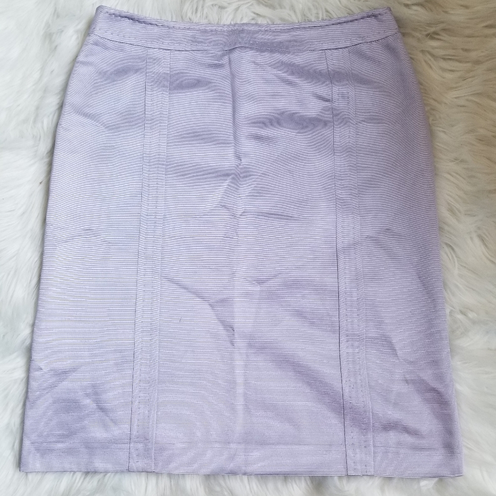 MaxMara Lilac Satin Pencil Skirt